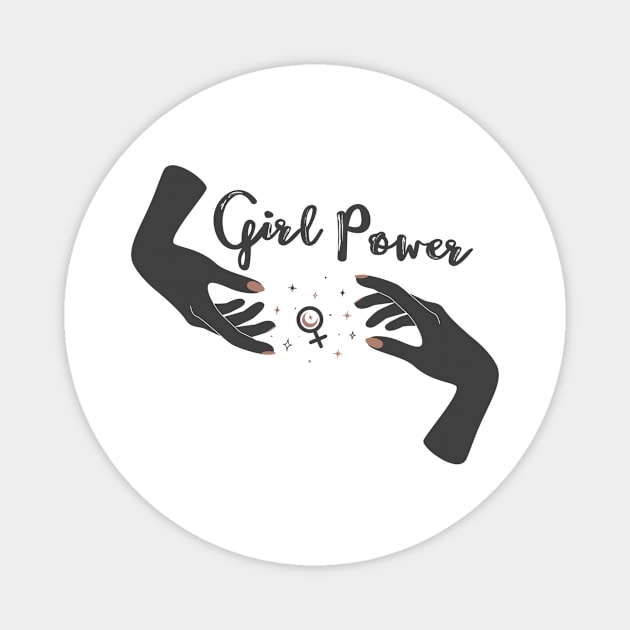 Girl Power Magnet by Marley Moon Co